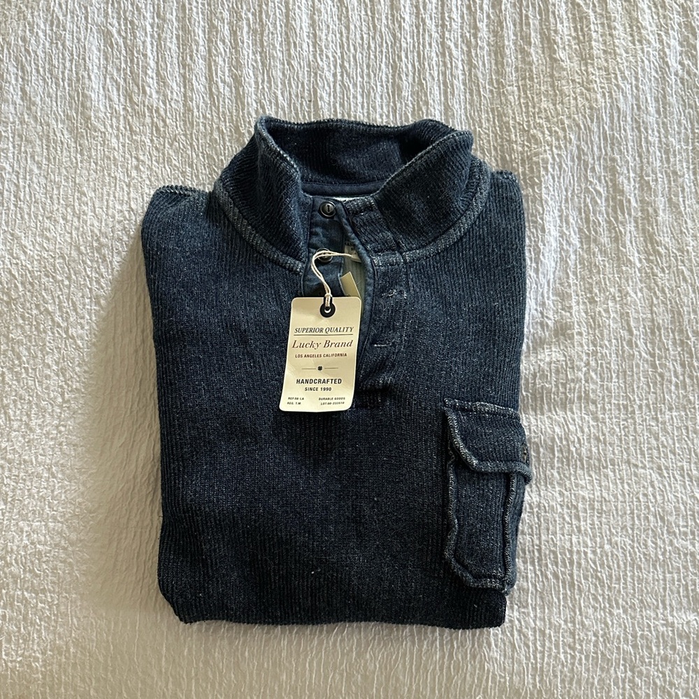 Lucky Brand Men’s True Indigo Pocket Henley